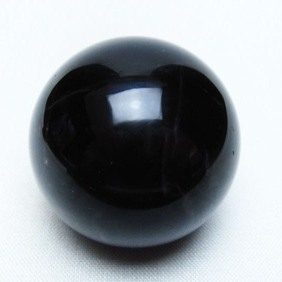 黒水晶 丸玉 35mm モリオン スフィア 置物 一点物 141-8194