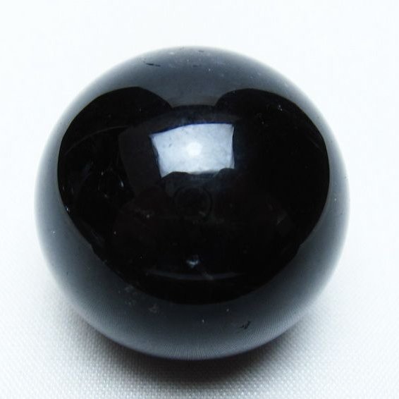 黒水晶 丸玉 35mm モリオン スフィア 置物 一点物 141-8196