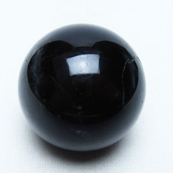 黒水晶 丸玉 35mm モリオン スフィア 置物 一点物 141-8200