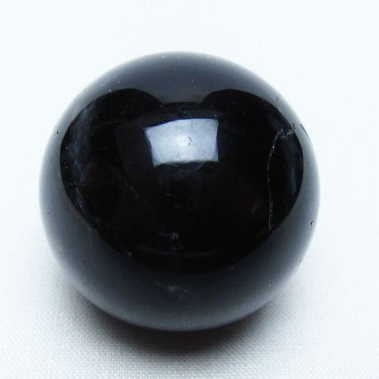 黒水晶 丸玉 35mm モリオン スフィア 置物 一点物 141-8200