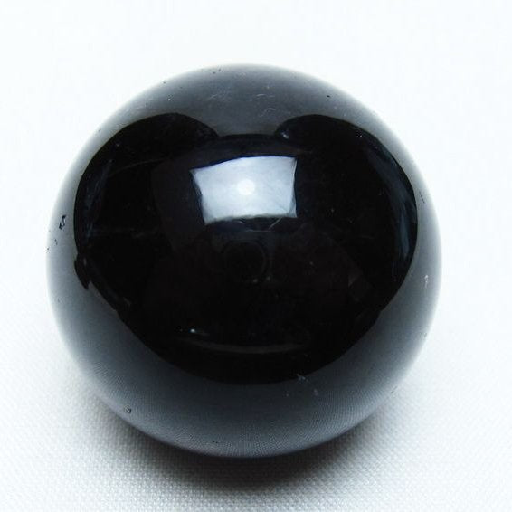 黒水晶 丸玉 35mm モリオン スフィア 置物 一点物 141-8216