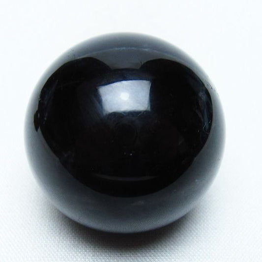 黒水晶 丸玉 34mm モリオン スフィア 置物 一点物 141-8222