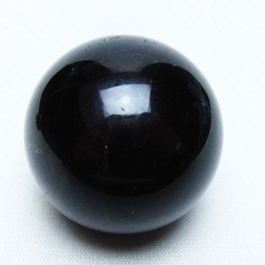 黒水晶 丸玉 34mm モリオン スフィア 置物 一点物 141-8224