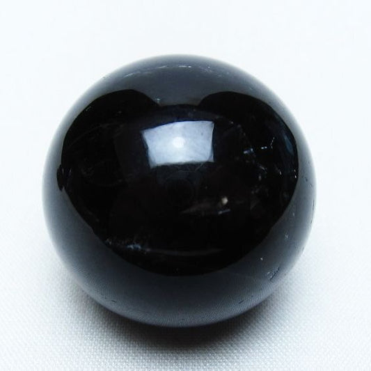 黒水晶 丸玉 34mm モリオン スフィア 置物 一点物 141-8225