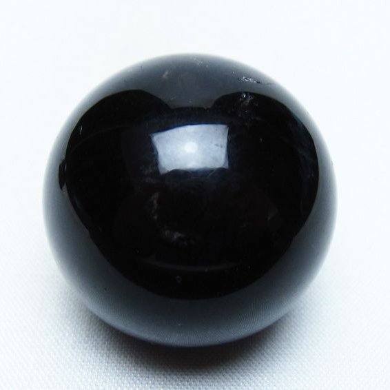 黒水晶 丸玉 34mm モリオン スフィア 置物 一点物 141-8228