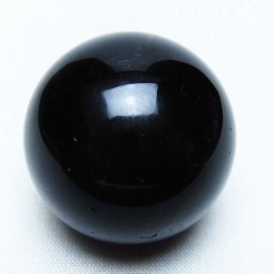 黒水晶 丸玉 34mm モリオン スフィア 置物 一点物 141-8237