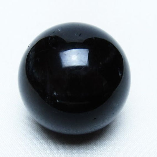黒水晶 丸玉 34mm モリオン スフィア 置物 一点物 141-8239