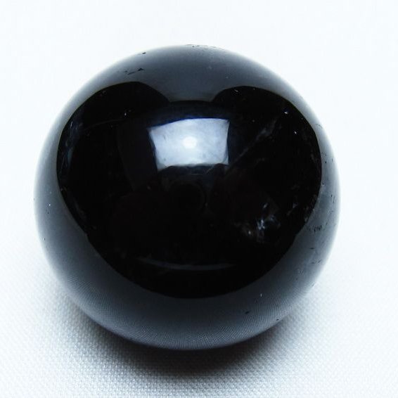 黒水晶 丸玉 34mm モリオン スフィア 置物 一点物 141-8240