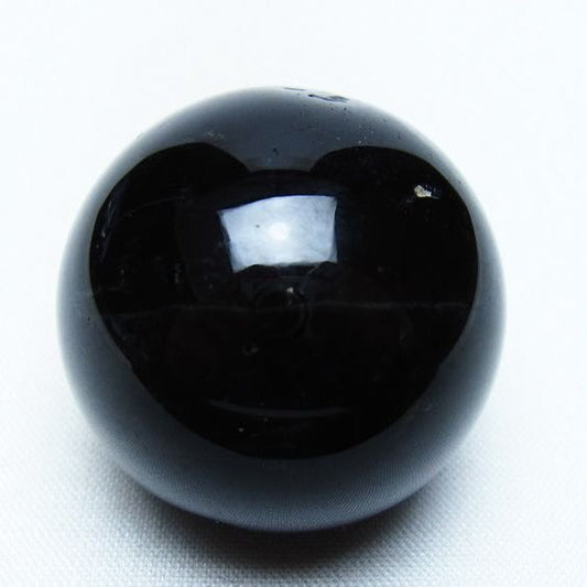 黒水晶 丸玉 34mm モリオン スフィア 置物 一点物 141-8242