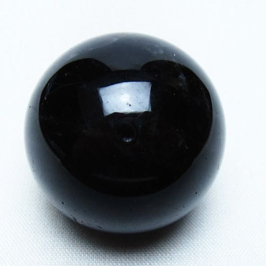 黒水晶 丸玉 34mm モリオン スフィア 置物 一点物 141-8243