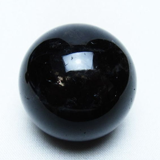 黒水晶 丸玉 34mm モリオン スフィア 置物 一点物 141-8244