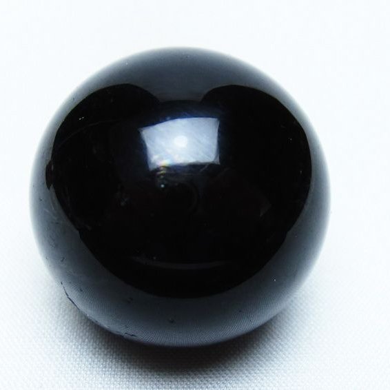 黒水晶 丸玉 34mm モリオン スフィア 置物 一点物 141-8245