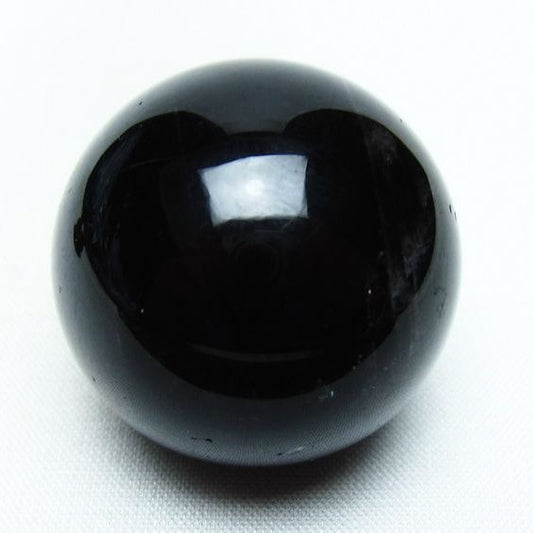 黒水晶 丸玉 34mm モリオン スフィア 置物 一点物 141-8247