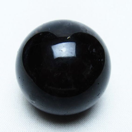 黒水晶 丸玉 33mm モリオン スフィア 置物 一点物 141-8257