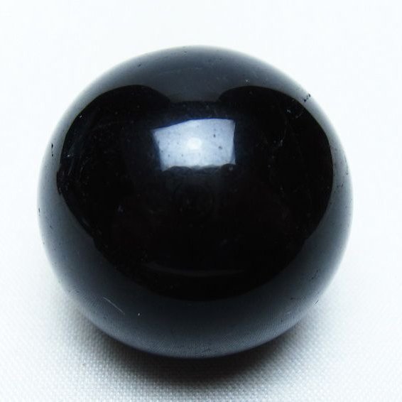 黒水晶 丸玉 33mm モリオン スフィア 置物 一点物 141-8259