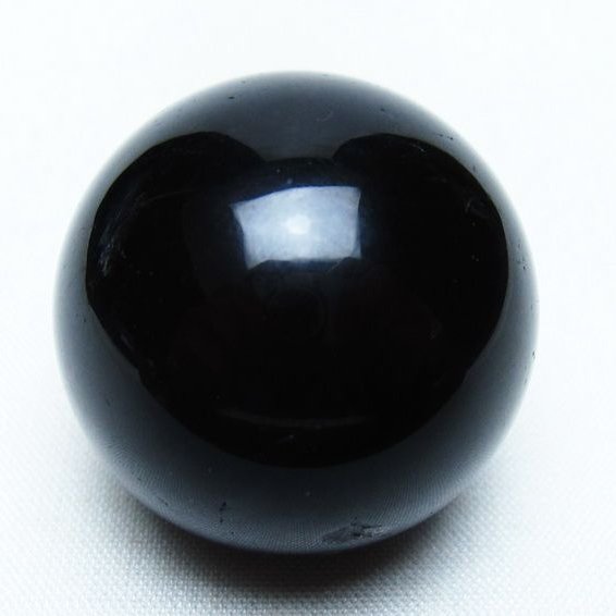 黒水晶 丸玉 33mm モリオン スフィア 置物 一点物 141-8260
