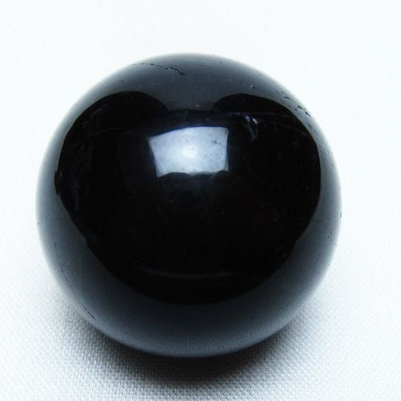 黒水晶 丸玉 31mm モリオン スフィア 置物 一点物 141-8261