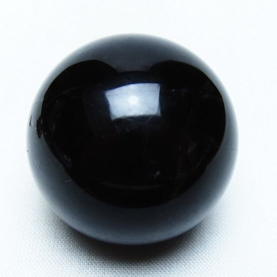 黒水晶 丸玉 36mm モリオン スフィア 置物 一点物 141-8262
