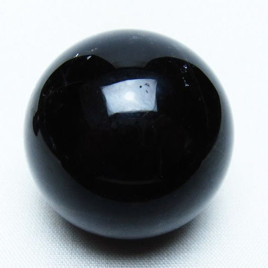 黒水晶 丸玉 36mm モリオン スフィア 置物 一点物 141-8264
