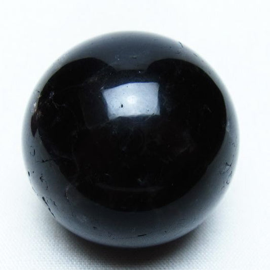 黒水晶 丸玉 36mm モリオン スフィア 置物 一点物 141-8265