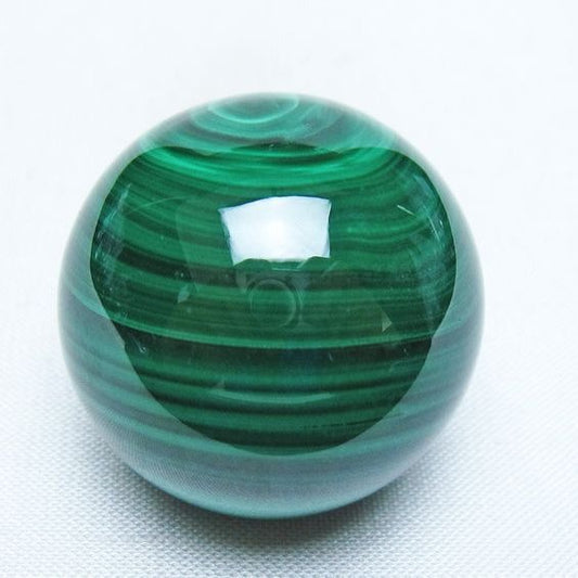 マラカイト 丸玉 32mm スフィア 置物 一点物 141-8276