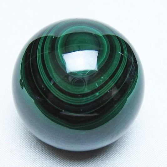 マラカイト 丸玉 42mm スフィア 置物 一点物 141-8305