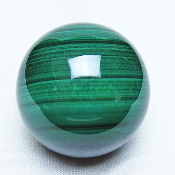 マラカイト 丸玉 41mm スフィア 置物 一点物 141-8314