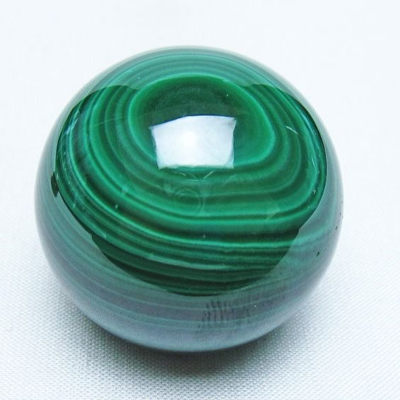マラカイト 丸玉 40mm スフィア 置物 一点物 141-8321