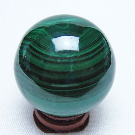 マラカイト 丸玉 40mm スフィア 置物 一点物 141-8325