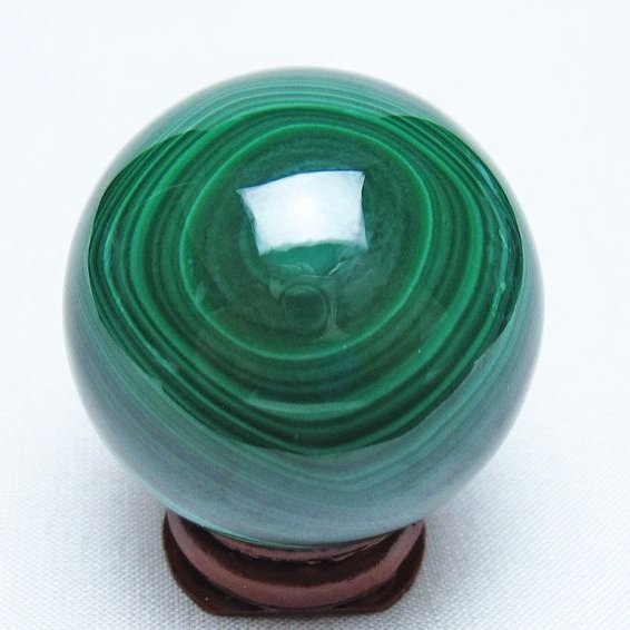 マラカイト 丸玉 40mm スフィア 置物 一点物 141-8332