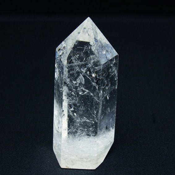 水晶 六角柱 ポイント 置物 一点物 142-10001