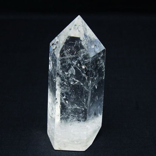 水晶 六角柱 ポイント 置物 一点物 142-10001