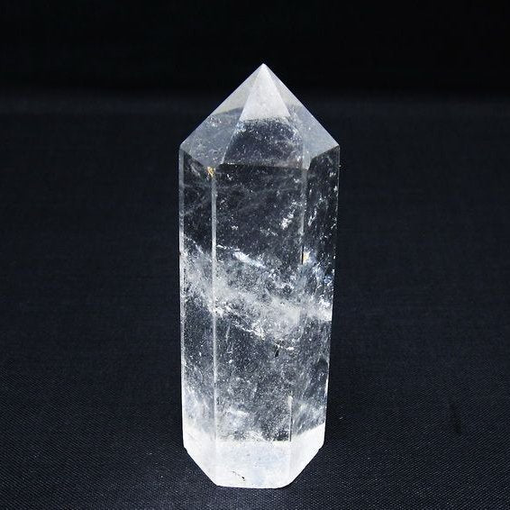 水晶 六角柱 ポイント 置物 一点物 142-10002