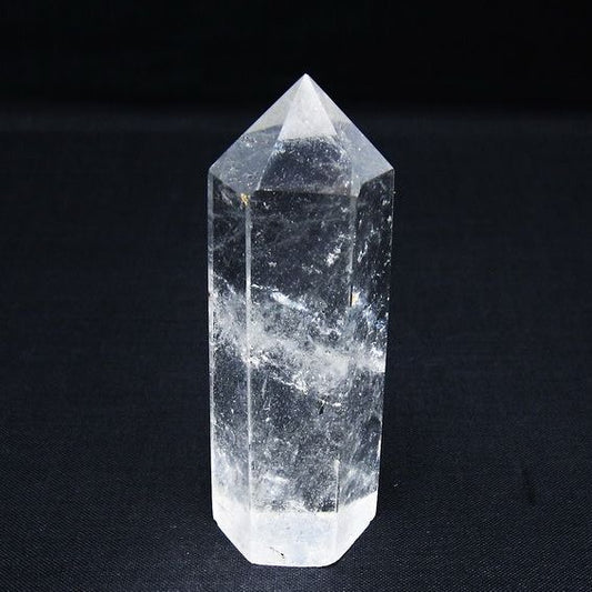 水晶 六角柱 ポイント 置物 一点物 142-10002