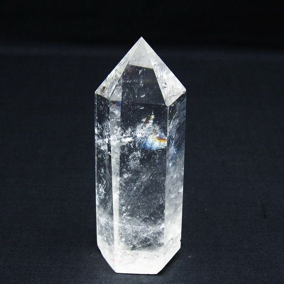 水晶 六角柱 ポイント 置物 一点物 142-10006