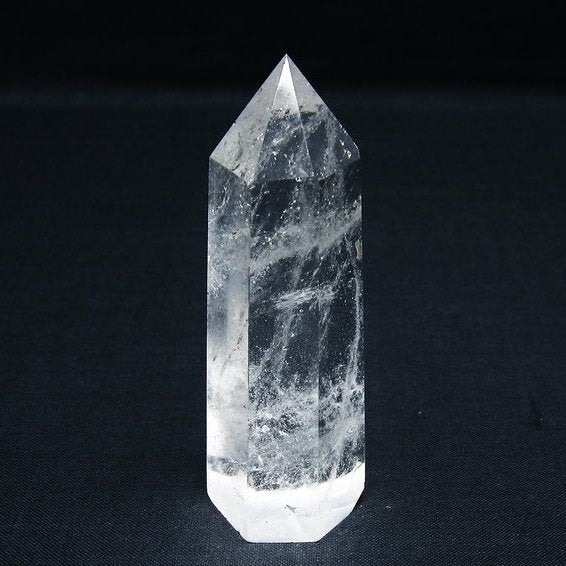 水晶 六角柱 ポイント 置物 一点物 142-10007