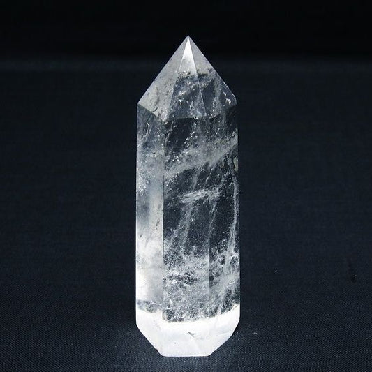 水晶 六角柱 ポイント 置物 一点物 142-10007