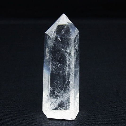 水晶 六角柱 ポイント 置物 一点物 142-10011