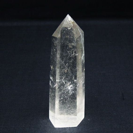 水晶 六角柱 ポイント 置物 一点物 142-10015
