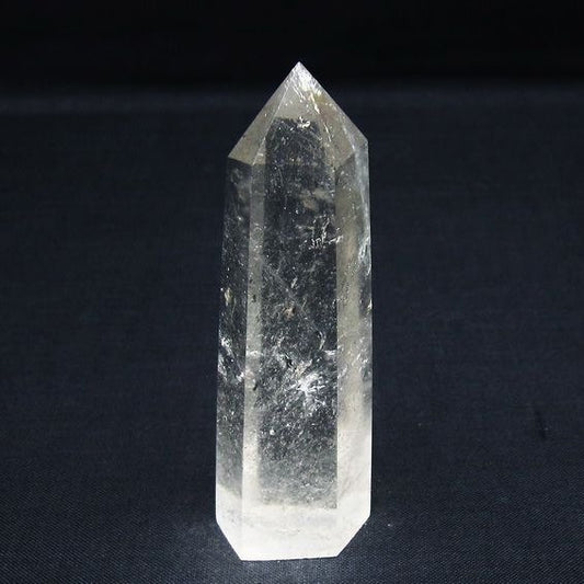 水晶 六角柱 ポイント 置物 一点物 142-10015
