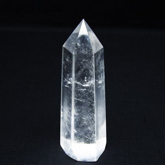 水晶 六角柱 ポイント 置物 一点物 142-10025