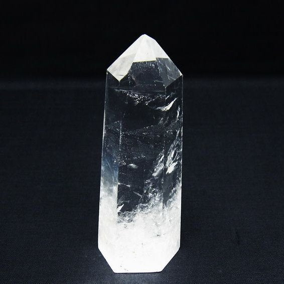 水晶 六角柱 ポイント 置物 一点物 142-10031