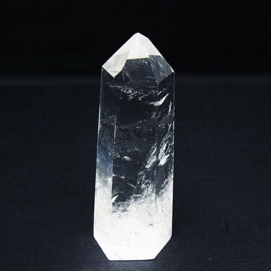 水晶 六角柱 ポイント 置物 一点物 142-10031