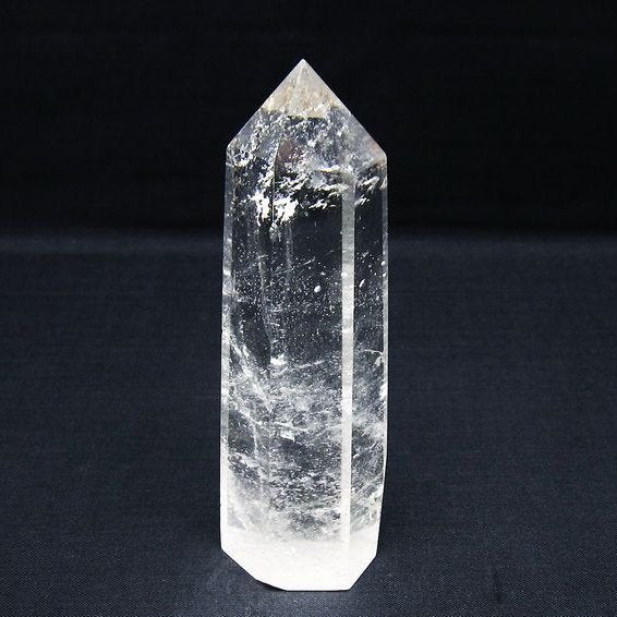 水晶 六角柱 ポイント 置物 一点物 142-10035