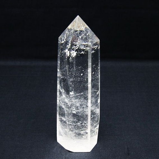 水晶 六角柱 ポイント 置物 一点物 142-10035