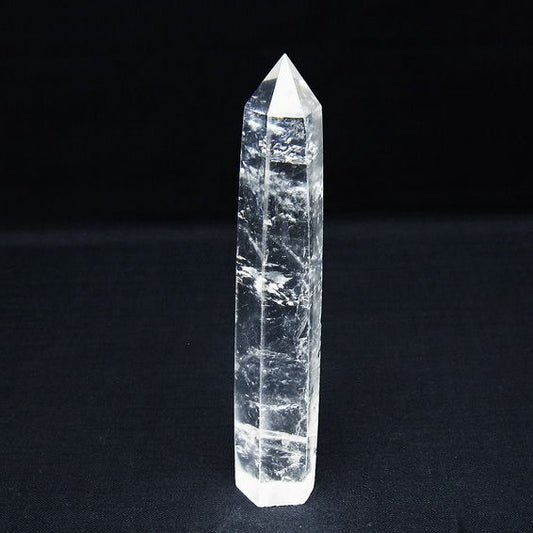 水晶 六角柱 ポイント 置物 一点物 142-10037