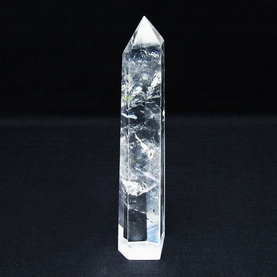 水晶 六角柱 ポイント 置物 一点物 142-10039