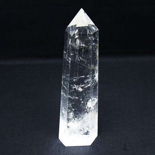 水晶 六角柱 ポイント 置物 一点物 142-10041