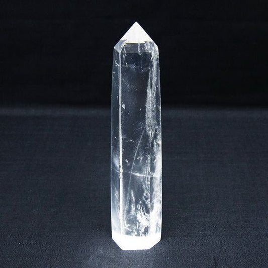 水晶 六角柱 ポイント 置物 一点物 142-10042