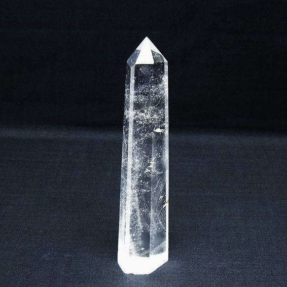 水晶 六角柱 ポイント 置物 一点物 142-10046